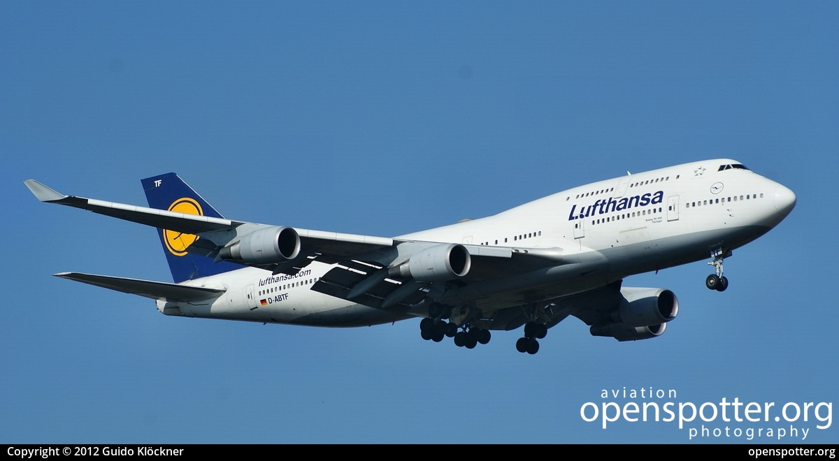 D-ABTF - Lufthansa Boeing 747-430 at Frankfurt International Airport (FRA/EDDF) taken by Guido Klöckner | openspotter.org | ID: 3001