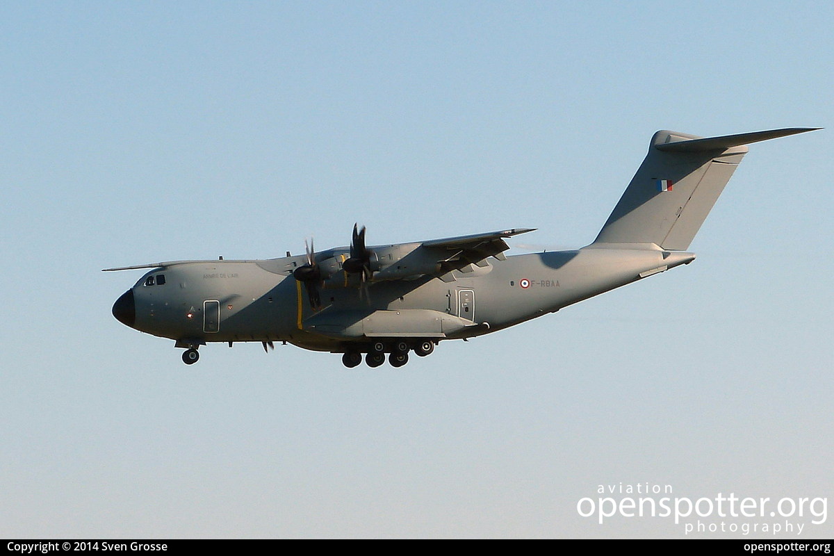 F-RBAA - France Air Force (Armée de l'Air) Airbus A400M at Berlin-Schönefeld International Airport (SXF/EDDB) taken by Sven Grosse | openspotter.org | ID: 16294