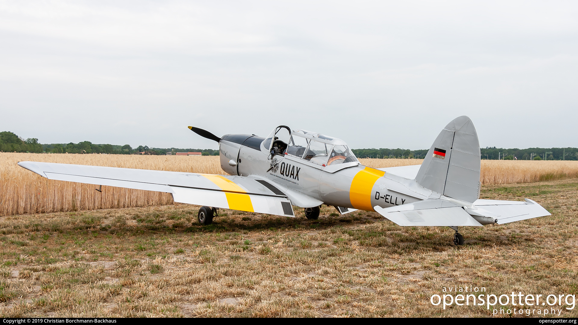 D-ELLY - Private / Untitled De Havilland DHC-1 Chipmunk Mk22 at Flugplatz Bienenfarm (EDOI) taken by Christian Borchmann-Backhaus | openspotter.org | ID: 75842