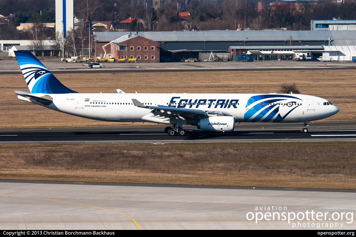 SU-GDV - Egyptair Airbus A330-343X at Berlin-Schönefeld International Airport (SXF/EDDB) taken by Christian Borchmann-Backhaus | openspotter.org | ID: 6569