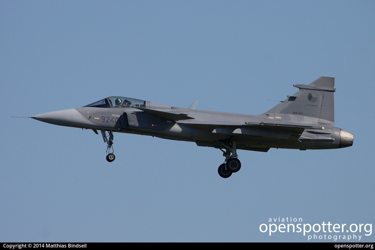9240 - Czech Air Force Saab JAS-39C Gripen at Berlin-Schönefeld International Airport (SXF/EDDB) taken by Matthias Bindseil | openspotter.org | ID: 16420