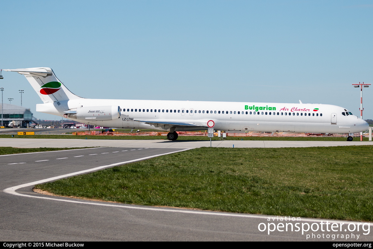 LZ-LDW - Bulgarian Air Charter McDonnell Douglas MD-82 at Ruzyne International Airport (PRG/LKPR) taken by Michael Buckow | openspotter.org | ID: 25262