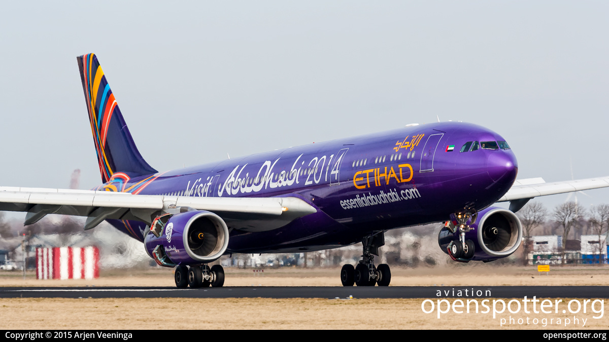 A6-AFA - Etihad Airways Airbus A330-343X at Schiphol Airport (AMS/EHAM) taken by Arjen Veeninga | openspotter.org | ID: 38585
