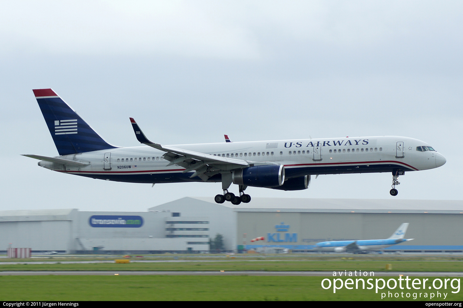 N206UW - US Airways Boeing 757-2B7(WL) at Schiphol Airport (AMS/EHAM) taken by Jürgen Hennings | openspotter.org | ID: 39937