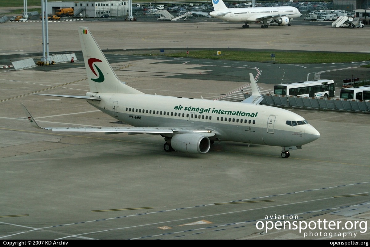 6V-AHU - Air Senegal International Boeing 737-7EE(WL) at Orly International Airport (ORY/LFPO) taken by KD Archiv | openspotter.org | ID: 61076