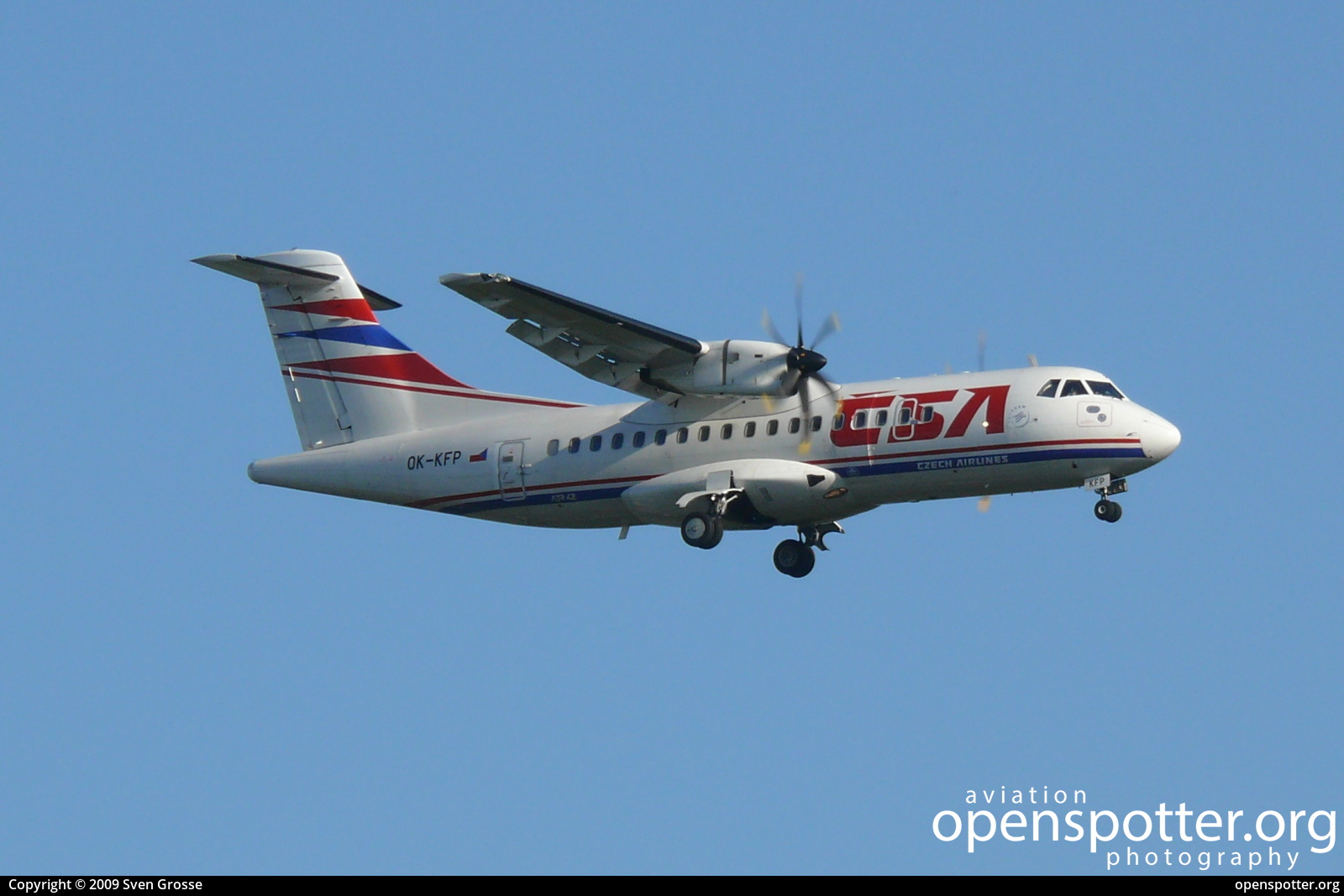 OK-KFP - Czech Airlines ATR 42-500 at Berlin-Tegel Airport (TXL/EDDT) taken by Sven Grosse | openspotter.org | ID: 39180