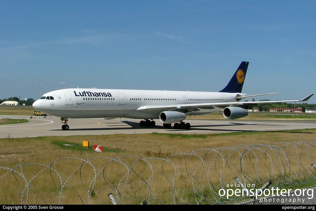 D-AIGV - Lufthansa Airbus A340-313X at Berlin-Tegel Airport (TXL/EDDT) taken by Sven Grosse | openspotter.org | ID: 1963