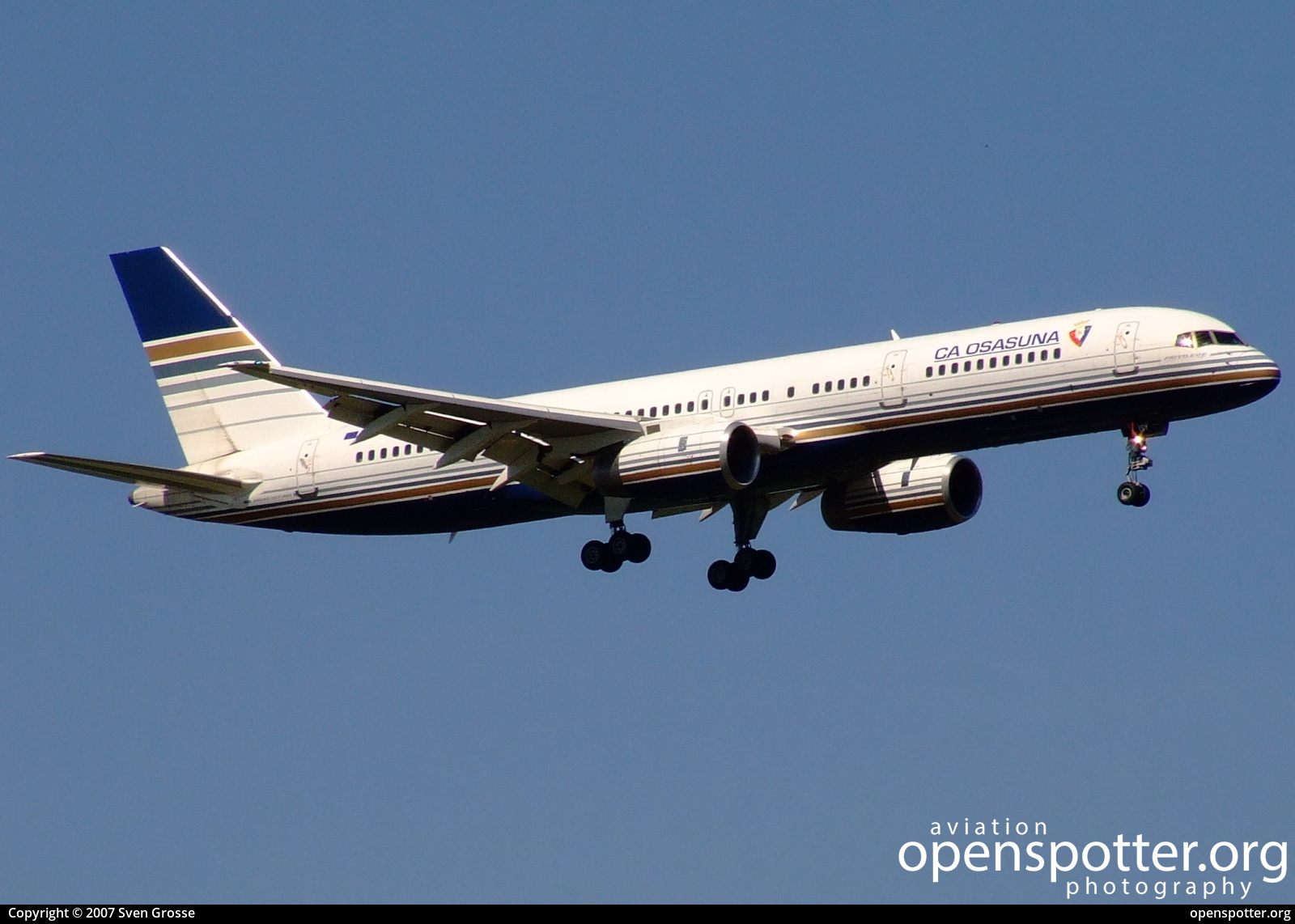 EC-ISY - Privilege Style Líneas Aéreas Boeing 757-256 at Berlin-Tegel Airport (TXL/EDDT) taken by Sven Grosse | openspotter.org | ID: 46787