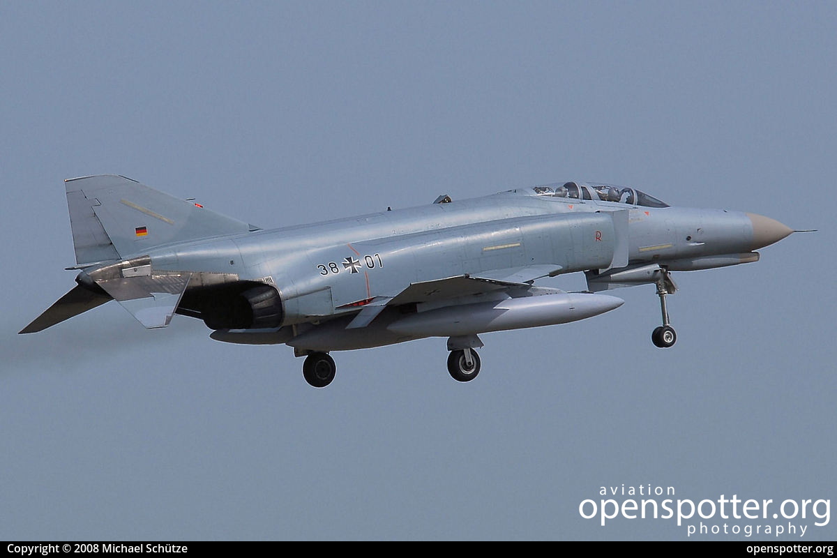 38+01 - German Air Force (Luftwaffe) McDonnell Douglas F-4F Phantom II at Berlin-Schönefeld International Airport (SXF/EDDB) taken by Michael Schütze | openspotter.org | ID: 20197