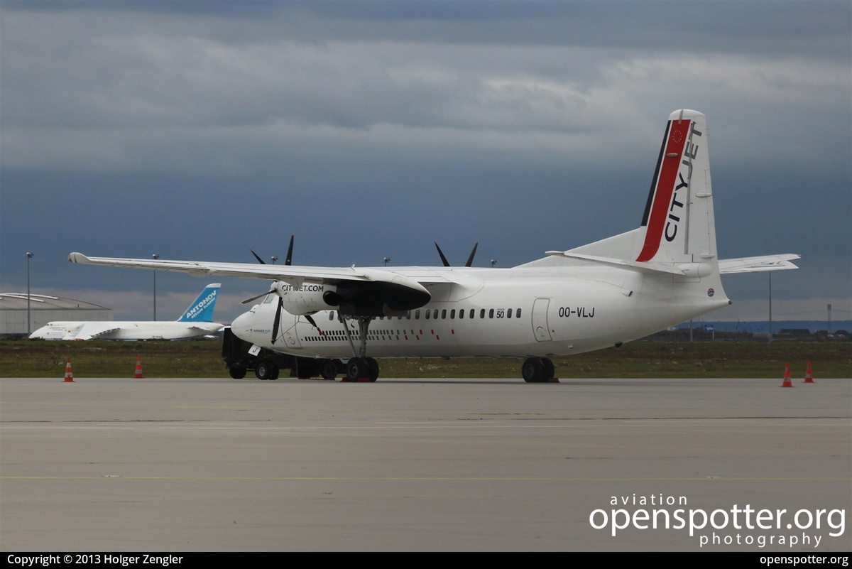 OO-VLJ - CityJet Fokker F50 at Leipzig/Halle Airport (LEJ/EDDP) taken by Holger Zengler | openspotter.org | ID: 10517