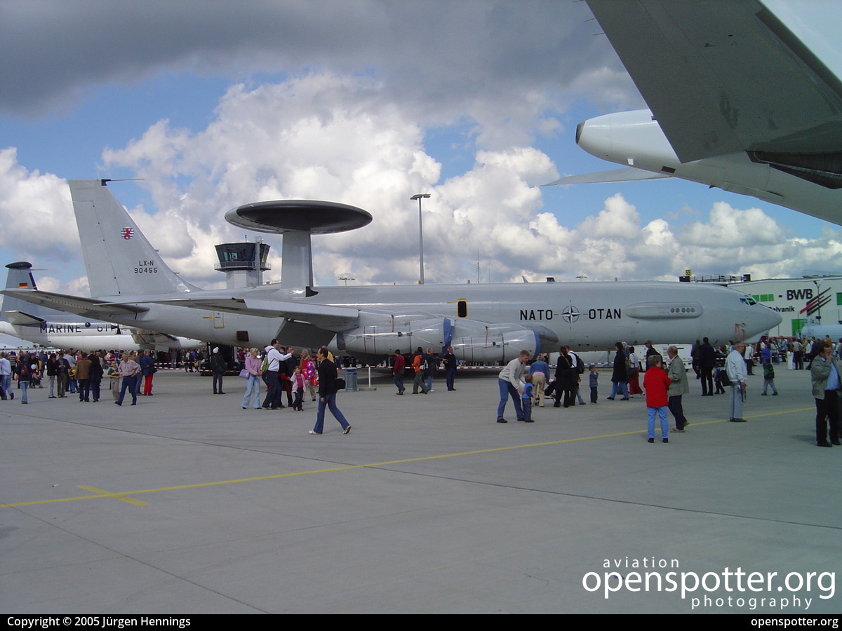LX-N90455 - NATO / OTAN	 Boeing E-3A Sentry (707-320B) at Dresden Klotzsche Airport (DRS/EDDC) taken by Jürgen Hennings | openspotter.org | ID: 35446