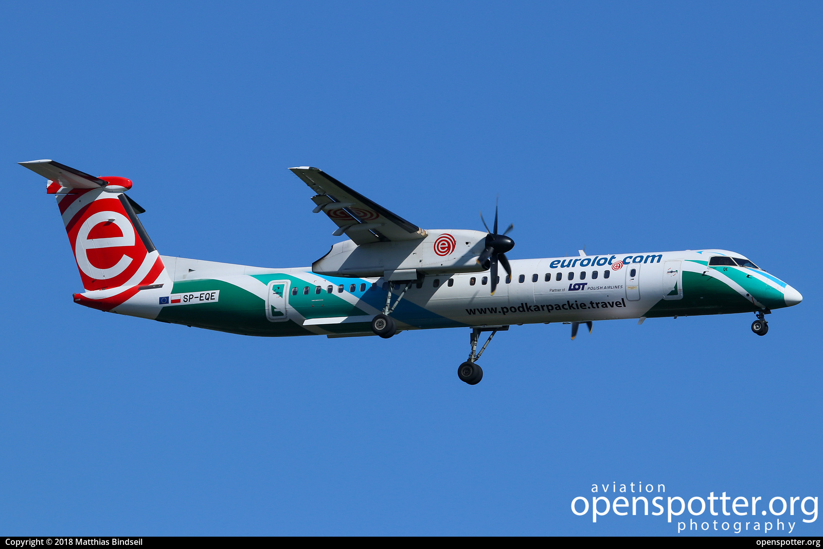 SP-EQE - Eurolot De Havilland Canada DHC-8-402Q Dash 8 at Berlin-Tegel Airport (TXL/EDDT) taken by Matthias Bindseil | openspotter.org | ID: 54074