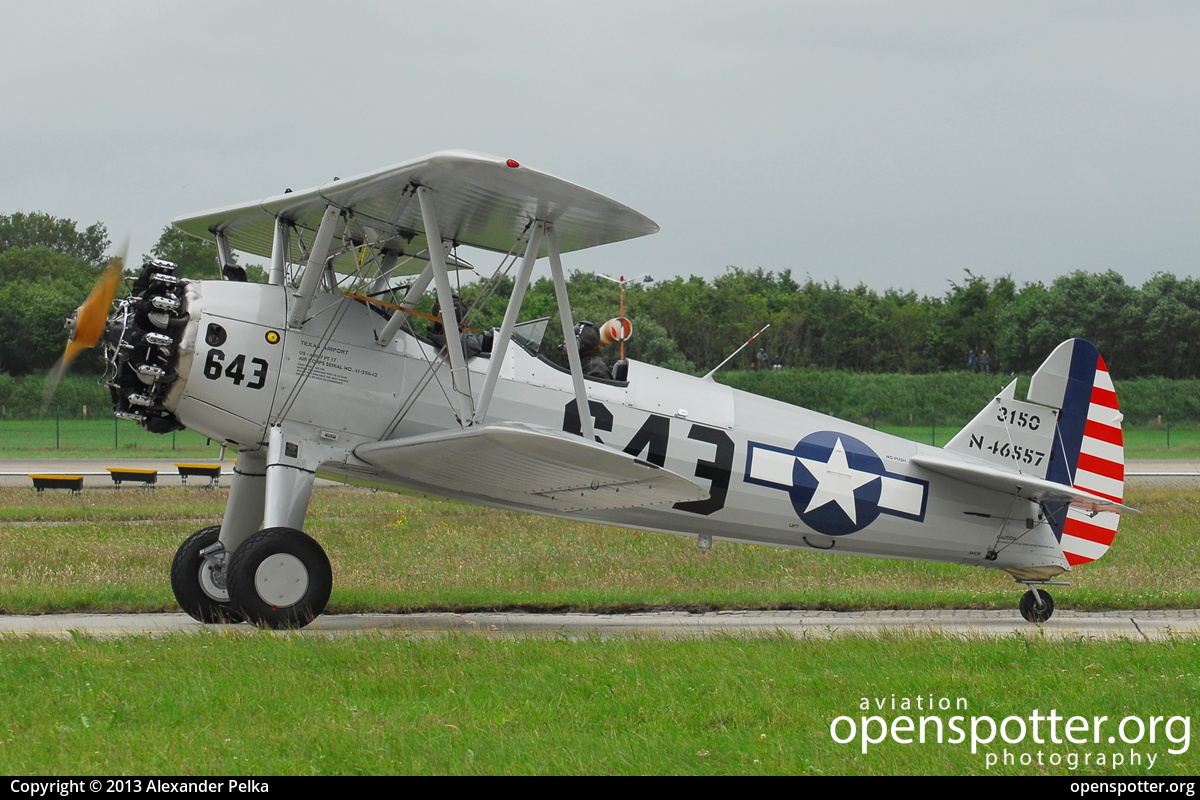 N46557 - Private / Untitled Boeing A75N1 Stearman at Fliegerhorst Wittmundhafen (ETNT) taken by Alexander Pelka | openspotter.org | ID: 20418
