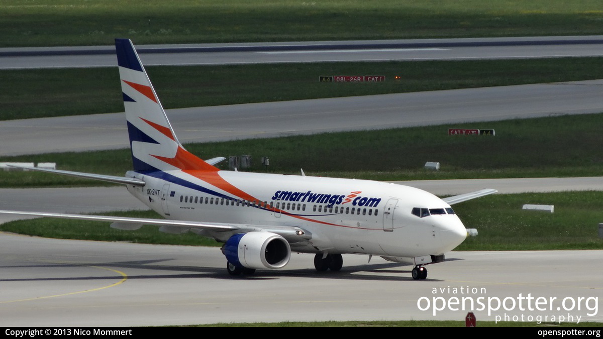OK-SWT - SmartWings Boeing 737-7Q8 at Franz Josef Strauss International Airport (MUC/EDDM) taken by Nico Mommert | openspotter.org | ID: 12451