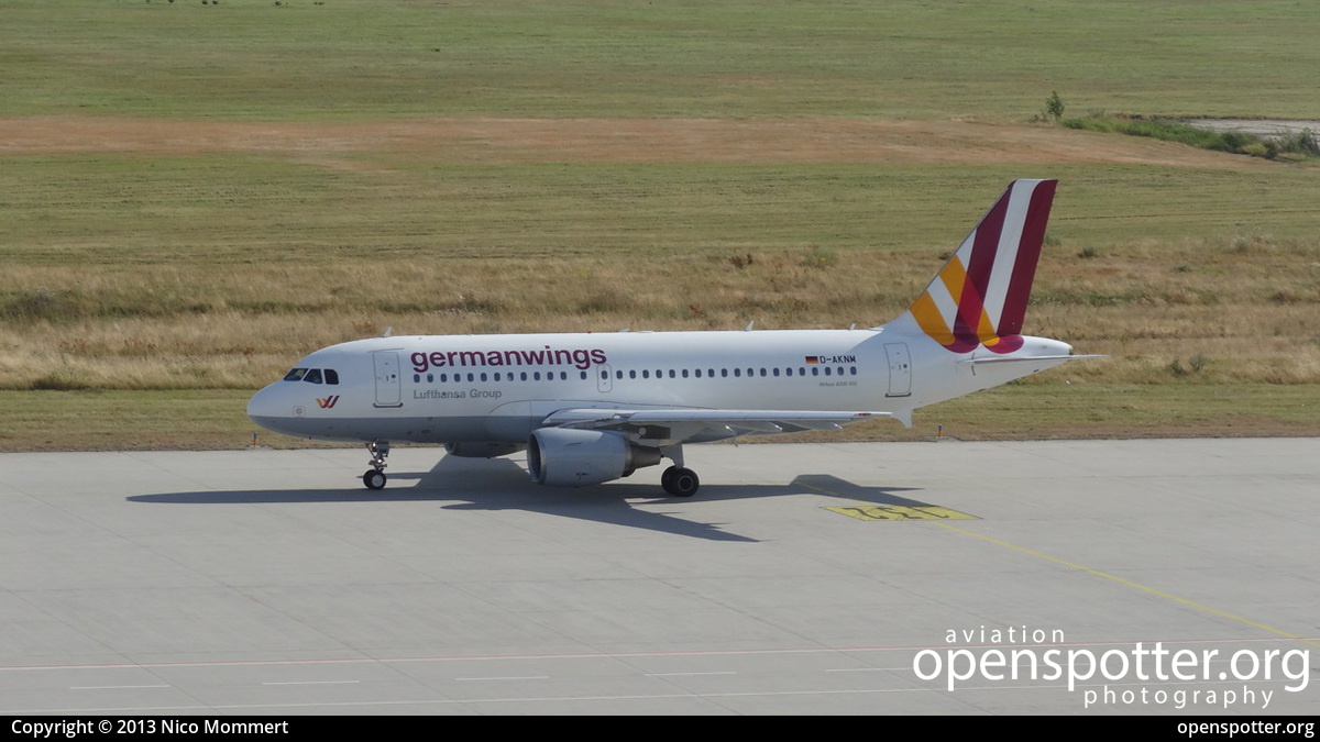 D-AKNM - Germanwings Airbus A319-112 at Leipzig/Halle Airport (LEJ/EDDP) taken by Nico Mommert | openspotter.org | ID: 12538