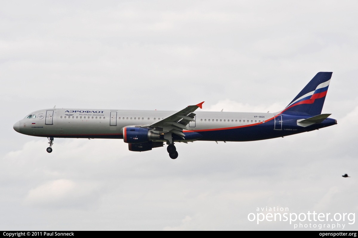 VP-BQX - Aeroflot Russian Airlines Airbus A321-211 at Berlin-Schönefeld International Airport (SXF/EDDB) taken by Paul Sonneck | openspotter.org | ID: 2700