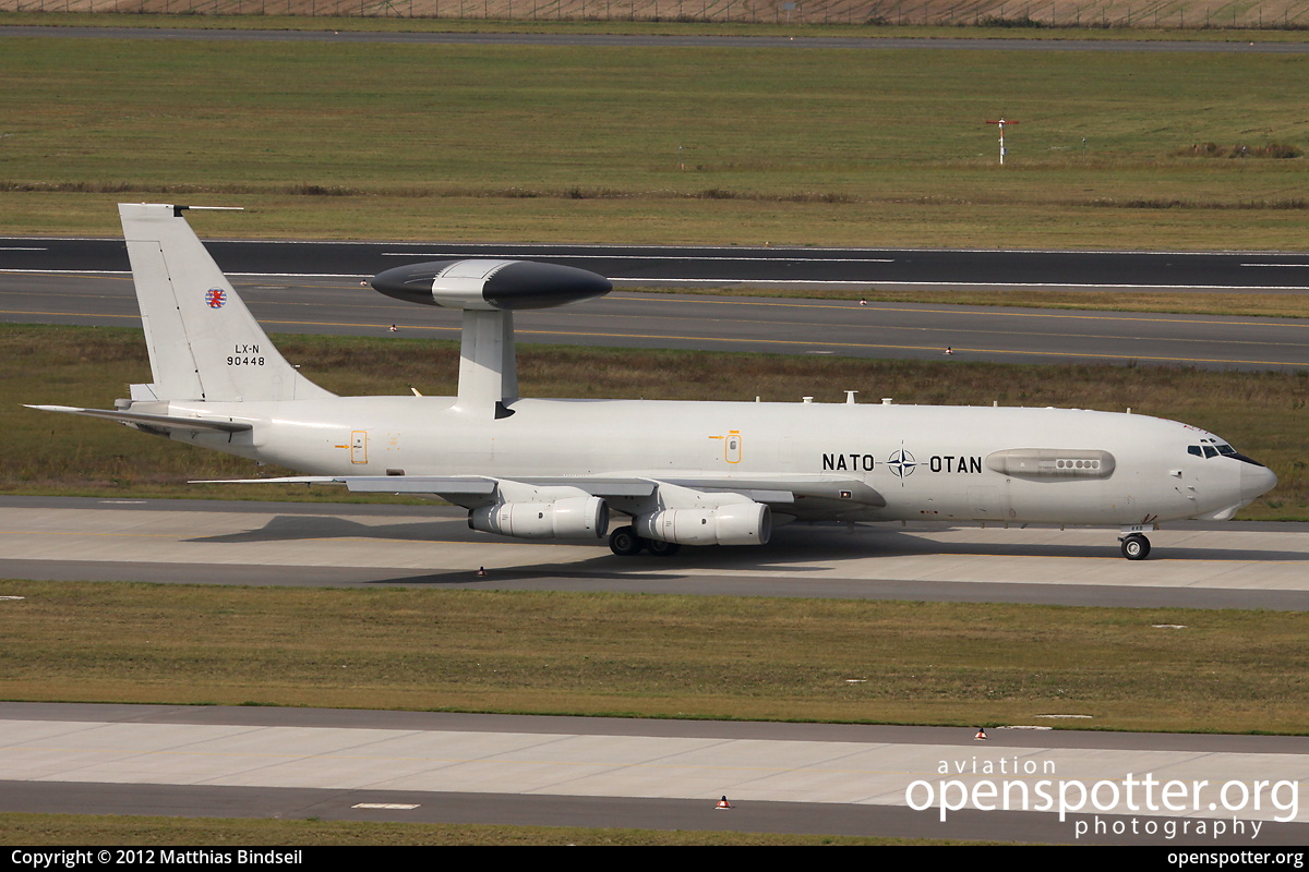 LX-N90448 - NATO / OTAN	 Boeing E-3A Sentry (707-320B) at Berlin-Schönefeld International Airport (SXF/EDDB) taken by Matthias Bindseil | openspotter.org | ID: 4366