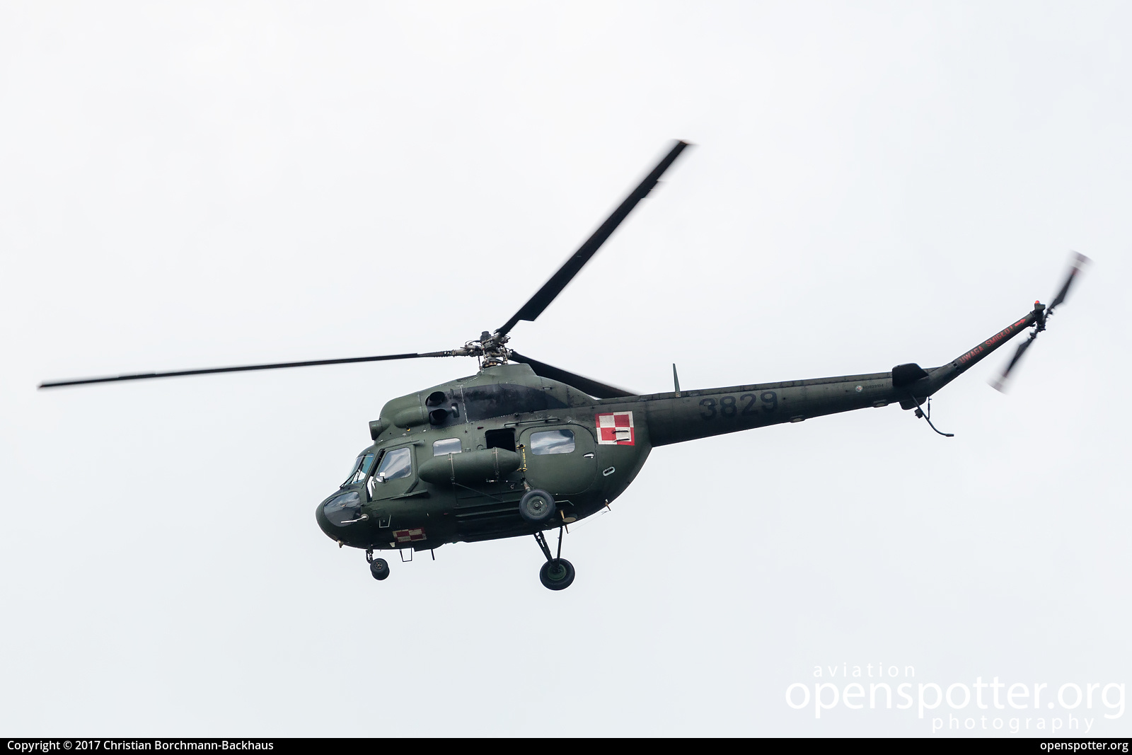 3829 - Polish Air Force Mil Mi-2D Hoplite at Radom-Sadków Airport (RDO/EPRA) taken by Christian Borchmann-Backhaus | openspotter.org | ID: 47345
