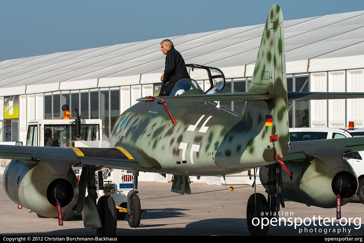 D-IMTT - Messerschmitt Stiftung Messerschmitt Me-262A-1C at Berlin-Schönefeld International Airport (SXF/EDDB) taken by Christian Borchmann-Backhaus | openspotter.org | ID: 4420