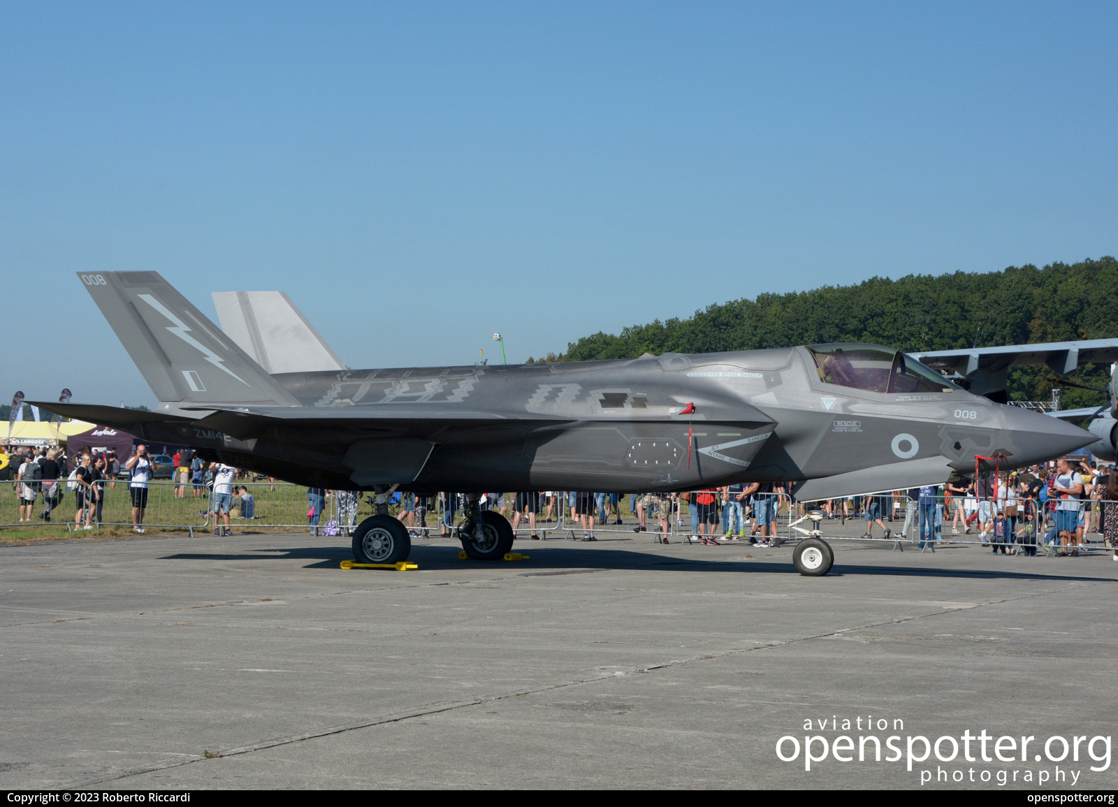 ZM142 - Royal Air Force Lockheed Martin F-35B Lightning II at Ostrava-Mosnov International Airport (OSR/LKMT) taken by Roberto Riccardi | openspotter.org | ID: 89393