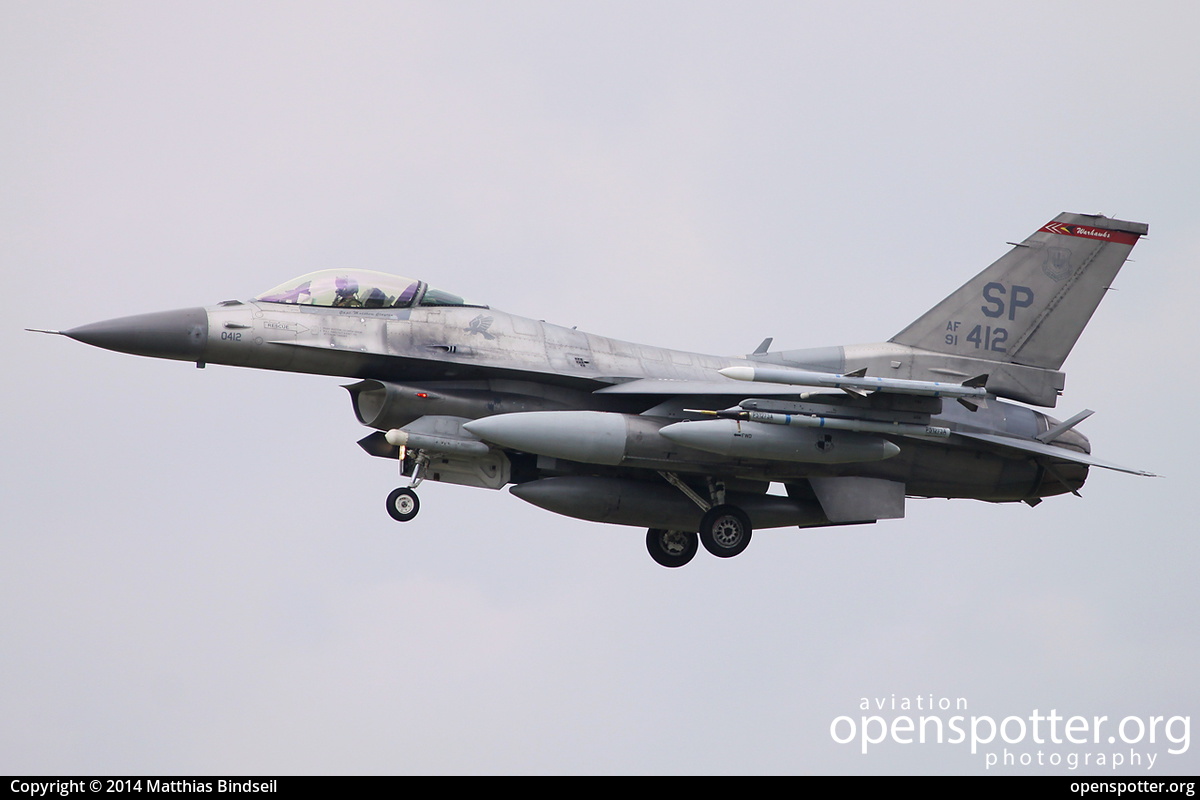 91-0412 - US Airforce (USAF) Lockheed F-16CM Fighting Falcon at Berlin-Schönefeld International Airport (SXF/EDDB) taken by Matthias Bindseil | openspotter.org | ID: 16324