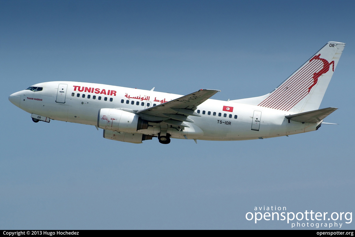TS-IOR - Tunisair Boeing 737-6H3 at Zurich International Airport (ZRH/LSZH) taken by Hugo Hochedez | openspotter.org | ID: 8113