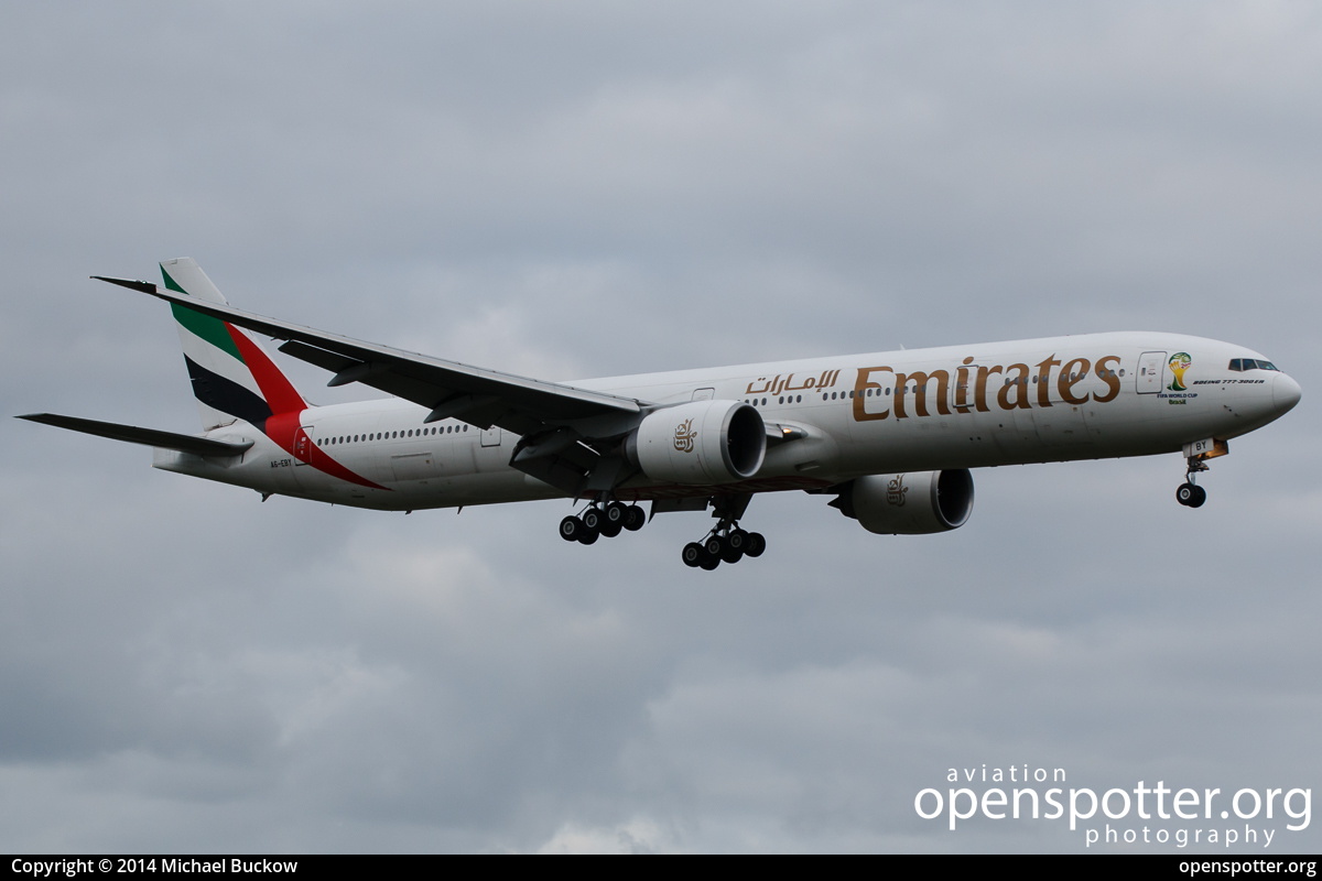 A6-EBY - Emirates Boeing 777-36N(ER) at Hamburg Airport (Fuhlsbüttel Airport) (HAM/EDDH) taken by Michael Buckow | openspotter.org | ID: 16339
