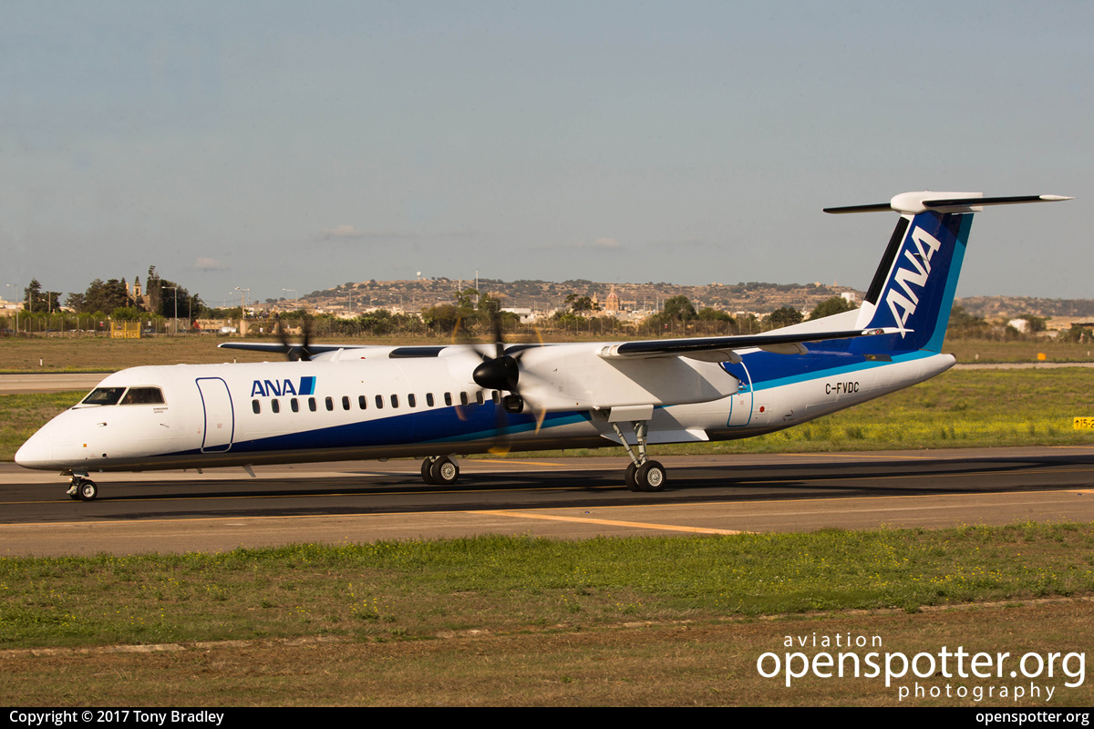 C-FVDC - Air Nippon Network Co. Ltd. De Havilland Canada DHC-8-402Q Dash 8 at Malta International Airport (Luqa Airport) (MLA/LMML) taken by Tony Bradley | openspotter.org | ID: 47283