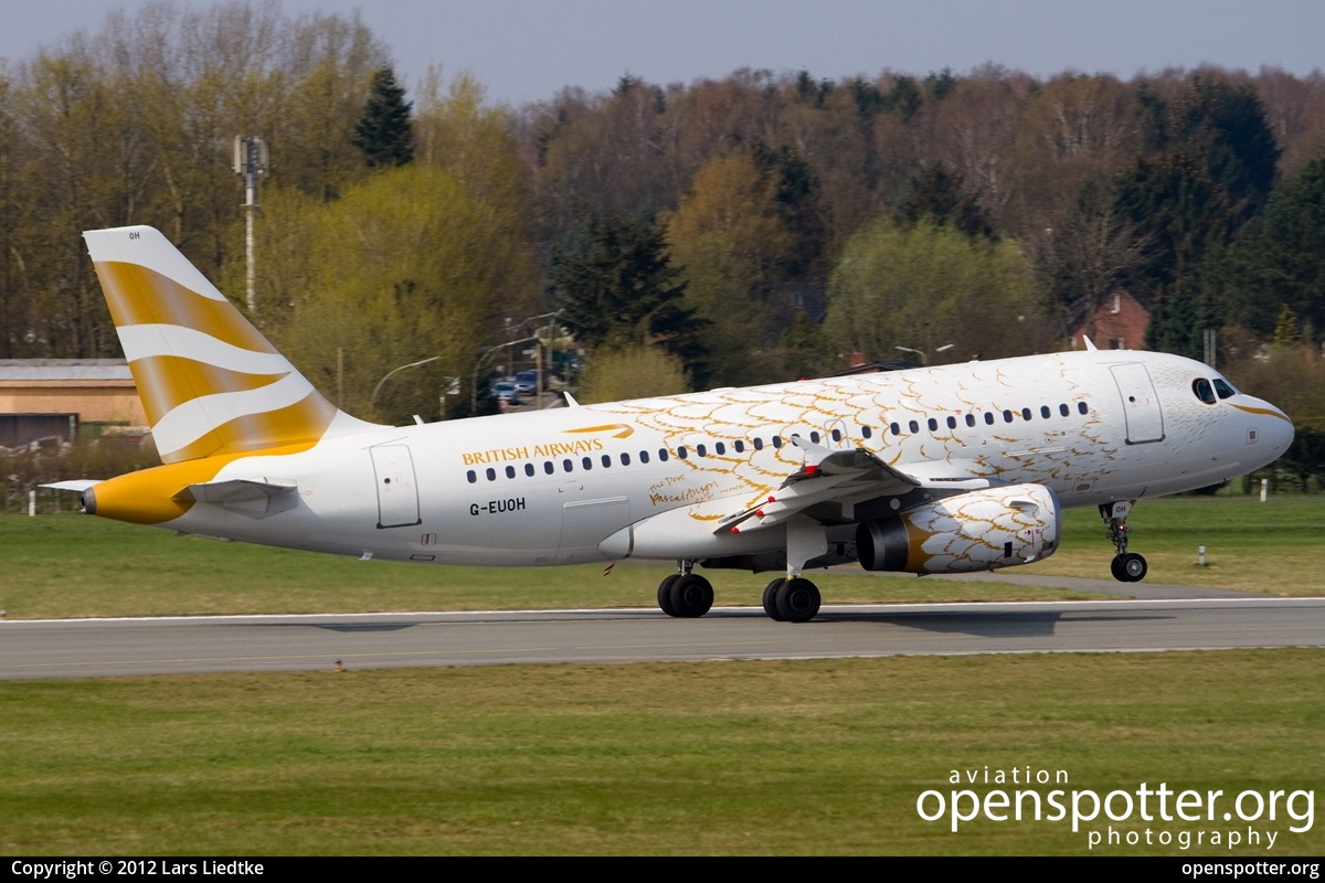 G-EUOH - British Airways Airbus A319-131 at Hamburg Airport (Fuhlsbüttel Airport) (HAM/EDDH) taken by Lars Liedtke | openspotter.org | ID: 2670