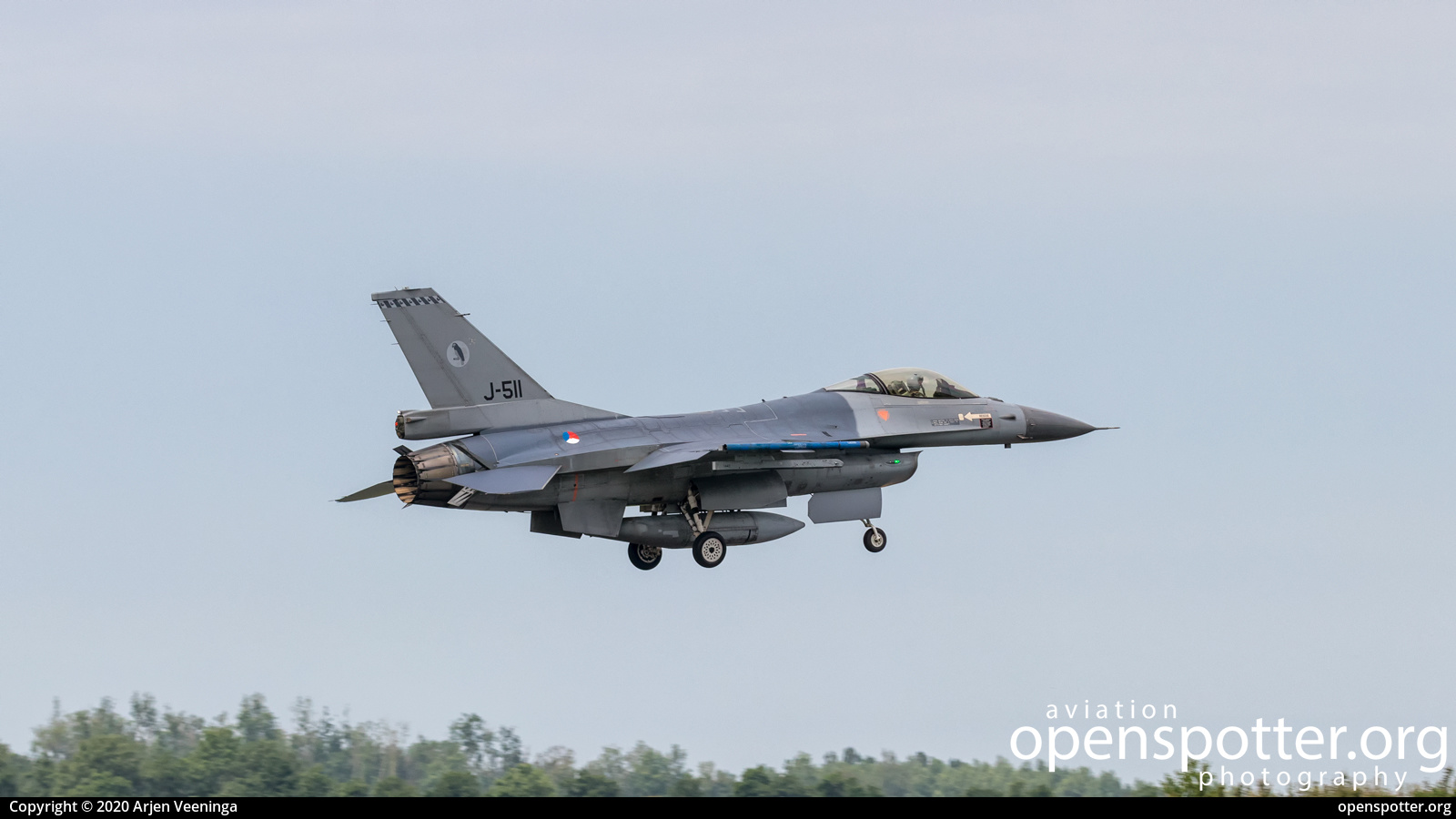 J-511 - Royal Netherlands Air Force General Dynamics F-16AM Fighting Falcon at Leeuwarden Airport (LWR/EHLW) taken by Arjen Veeninga | openspotter.org | ID: 69166