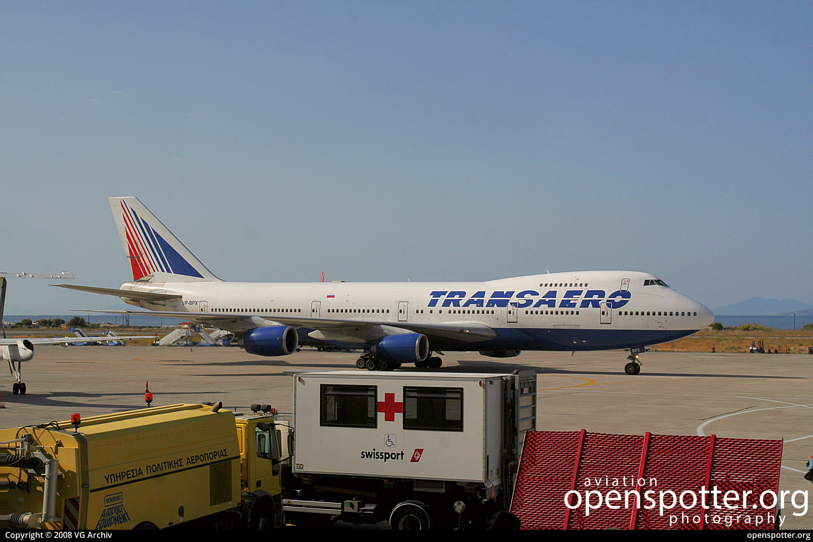 VP-BPX - Transaero Airlines Boeing 747-267B at Rhodes International Airport, Diagoras (RHO/LGRP) taken by VG Archiv | openspotter.org | ID: 73596