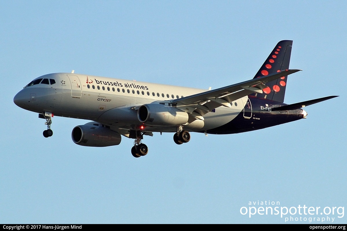 EI-FWD - Brussels Airlines Sukhoi Superjet 100-95B at Berlin-Tegel Airport (TXL/EDDT) taken by Hans-Jürgen Mind | openspotter.org | ID: 42354