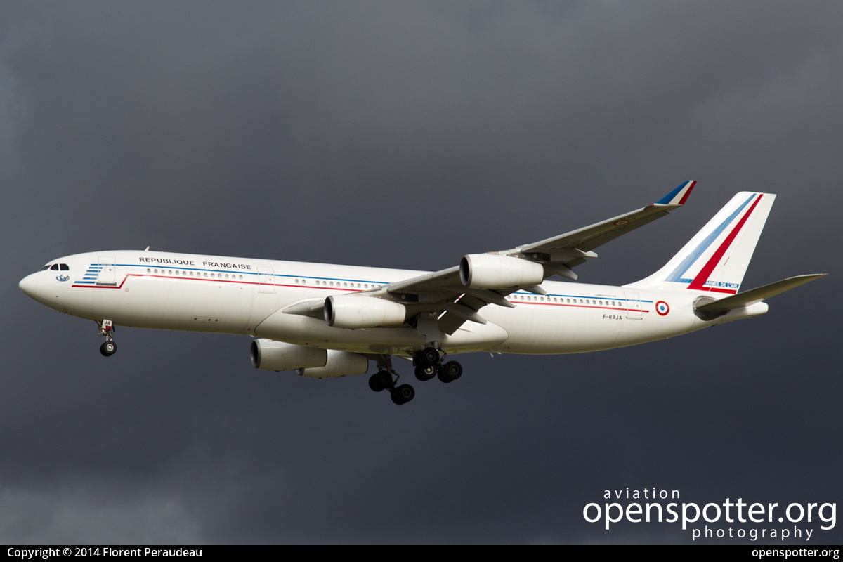 F-RAJA - France Air Force (Armée de l'Air) Airbus A340-211 at Toulouse Blagnac International Airport (TLS/LFBO) taken by Florent Peraudeau | openspotter.org | ID: 13601