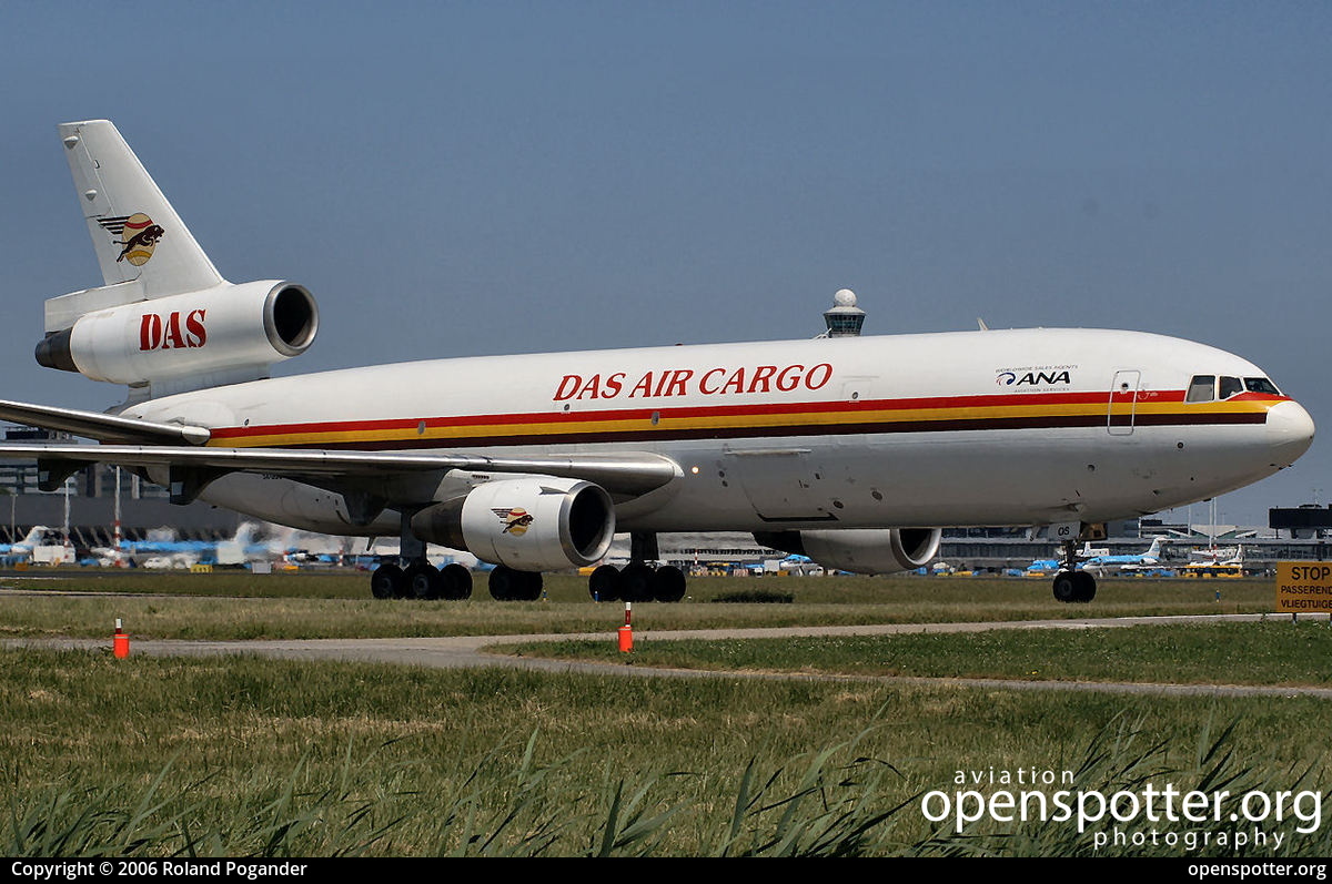 5X-JOS - DAS Air Cargo McDonnell Douglas DC-10-30(F) at Schiphol Airport (AMS/EHAM) taken by Roland Pogander | openspotter.org | ID: 2887