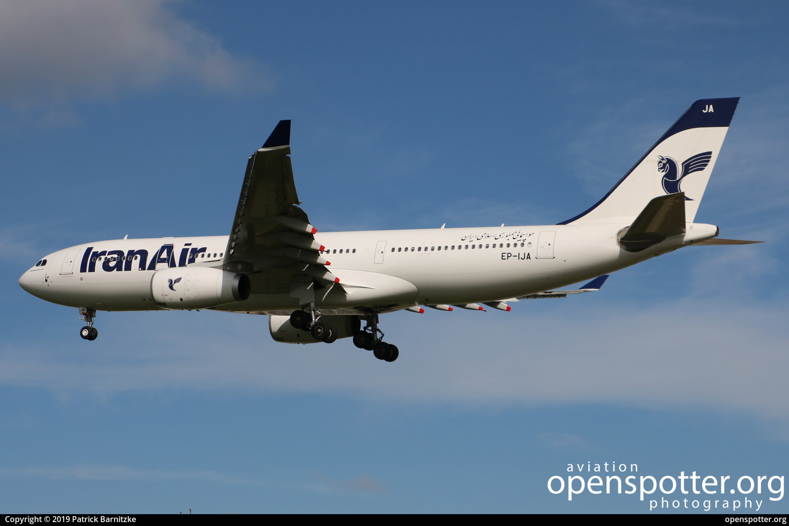 EP-IJA - Iran Air Airbus A330-243 at London Heathrow Airport (LHR/EGLL) taken by Patrick Barnitzke | openspotter.org | ID: 62560