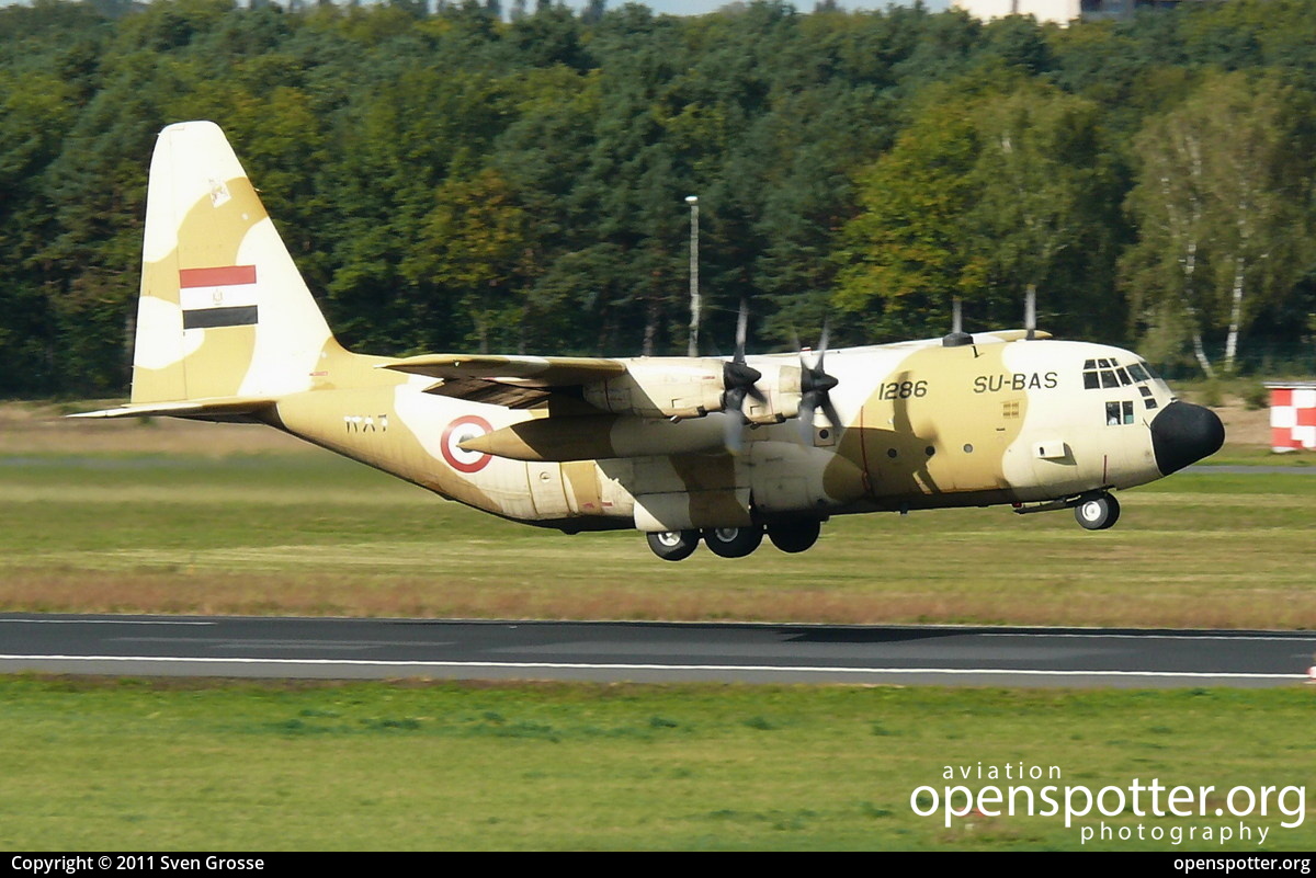 SU-BAS - Egyptian Air Force Lockheed C-130H (382-4B) Hercules at Berlin-Tegel Airport (TXL/EDDT) taken by Sven Grosse | openspotter.org | ID: 1888