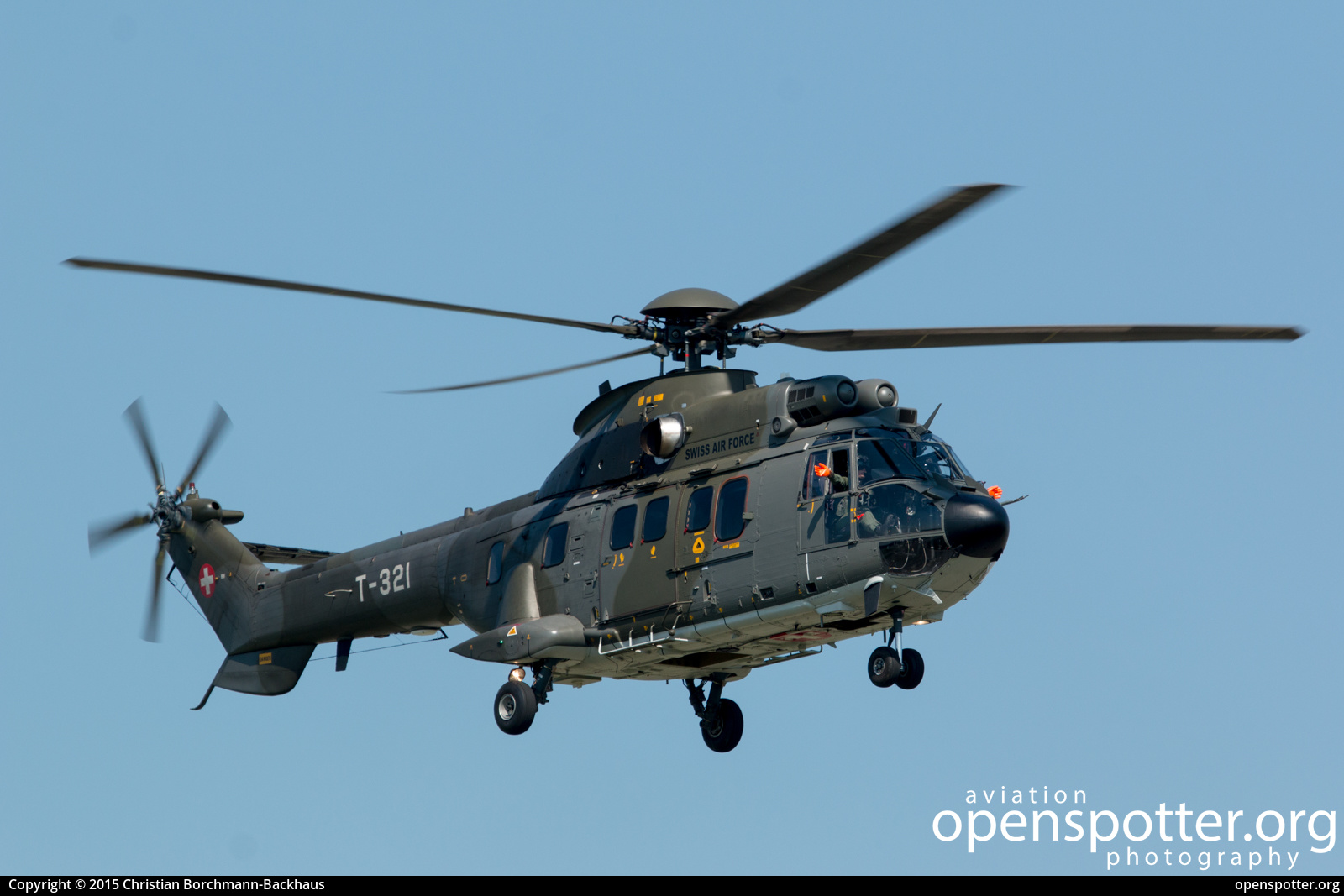 T-321 - Swiss Air Force  Eurocopter AS-332 M1 Super Puma at Hamburg Airport (Fuhlsbüttel Airport) (HAM/EDDH) taken by Christian Borchmann-Backhaus | openspotter.org | ID: 68675