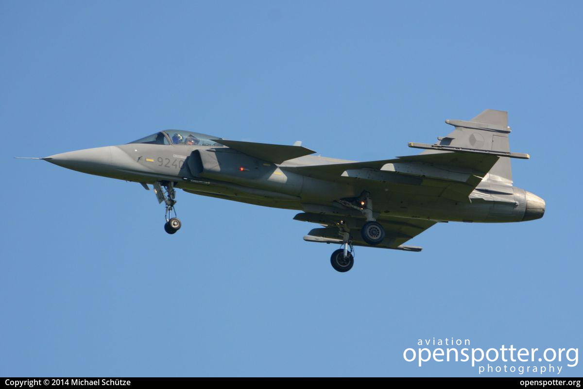 9240 - Czech Air Force Saab JAS-39C Gripen at Berlin-Schönefeld International Airport (SXF/EDDB) taken by Michael Schütze | openspotter.org | ID: 16415