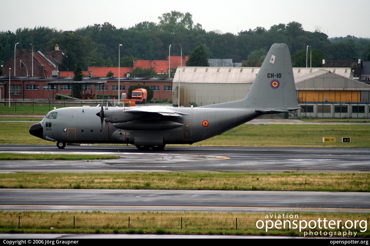 CH-10 - Belgian Air Force Lockheed C-130H  Hercules at Brussels Airport (Zaventem Airport) (BRU/EBBR) taken by Jörg Graupner | openspotter.org | ID: 21197