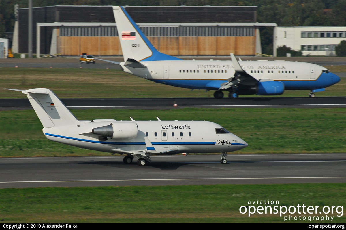 12+04 - Luftwaffe (German Air Force) Bombardier Challenger 601-1A (CL-600-2A12) at Berlin-Tegel Airport (TXL/EDDT) taken by Alexander Pelka | openspotter.org | ID: 19948