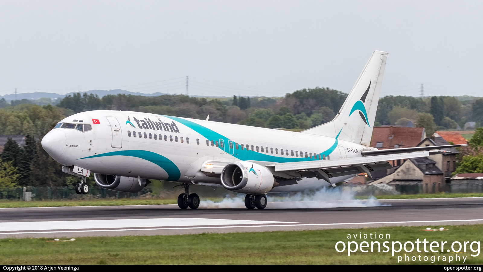 TC-TLA - Tailwind Boeing 737-4Q8 at Brussels Airport (Zaventem Airport) (BRU/EBBR) taken by Arjen Veeninga | openspotter.org | ID: 57861