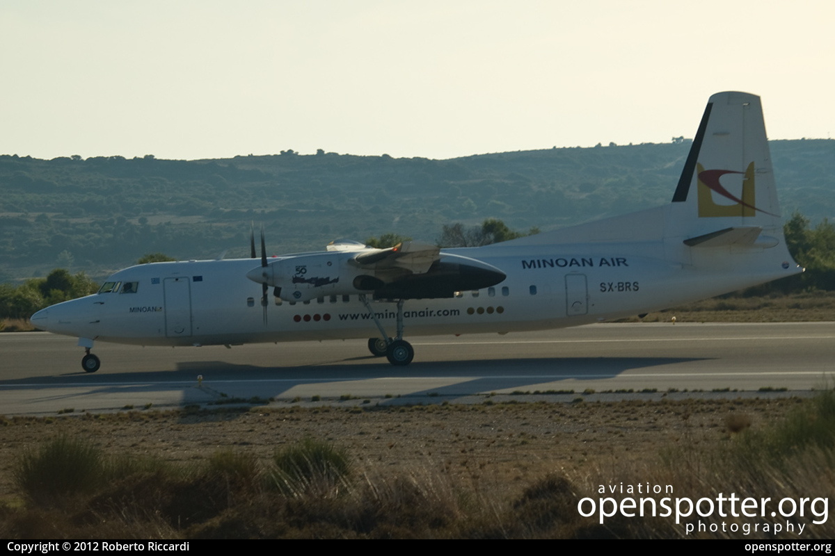SX-BRS - Minoan Air Fokker F50 at Kos Island International Airport (KGS/LGKO) taken by Roberto Riccardi | openspotter.org | ID: 11138