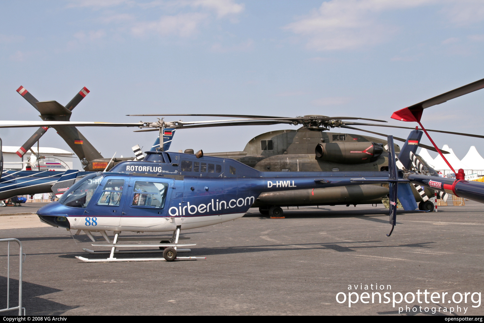 D-HWLL - Rotorflug Bell 206B JetRanger III at Berlin-Schönefeld International Airport (SXF/EDDB) taken by VG Archiv | openspotter.org | ID: 71792