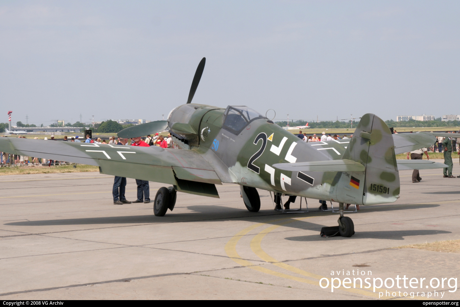 D-FDME - Messerschmitt Stiftung Messerschmitt Bf-109 G10 at Berlin-Schönefeld International Airport (SXF/EDDB) taken by VG Archiv | openspotter.org | ID: 71665