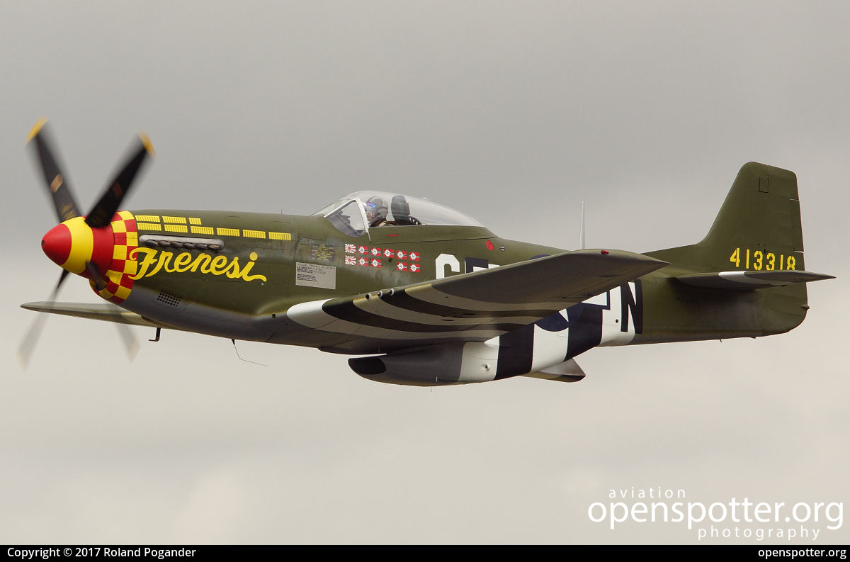 NL357FG - Private / Untitled North American P-51D Mustang at RAF Fairford (FFD/EGVA) taken by Roland Pogander | openspotter.org | ID: 47275