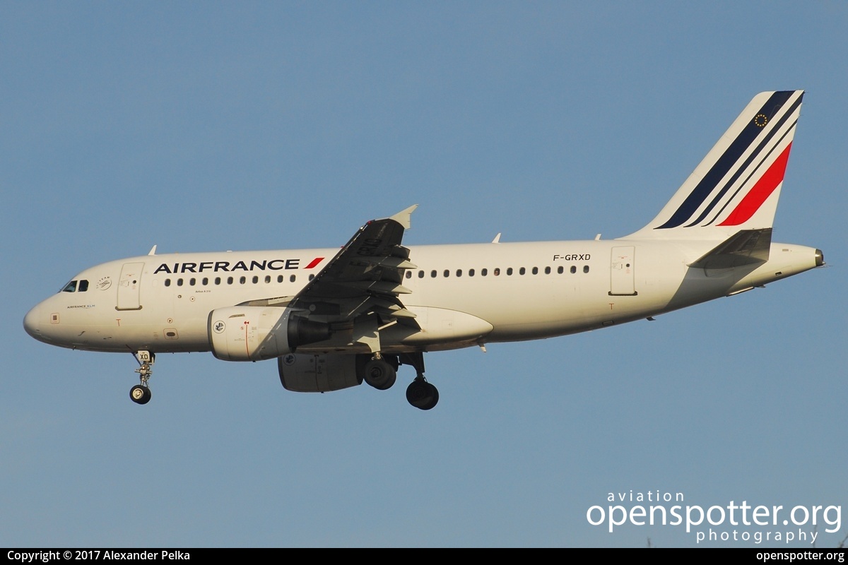 F-GRXD - Air France Airbus A319-111 at Berlin-Tegel Airport (TXL/EDDT) taken by Alexander Pelka | openspotter.org | ID: 39024