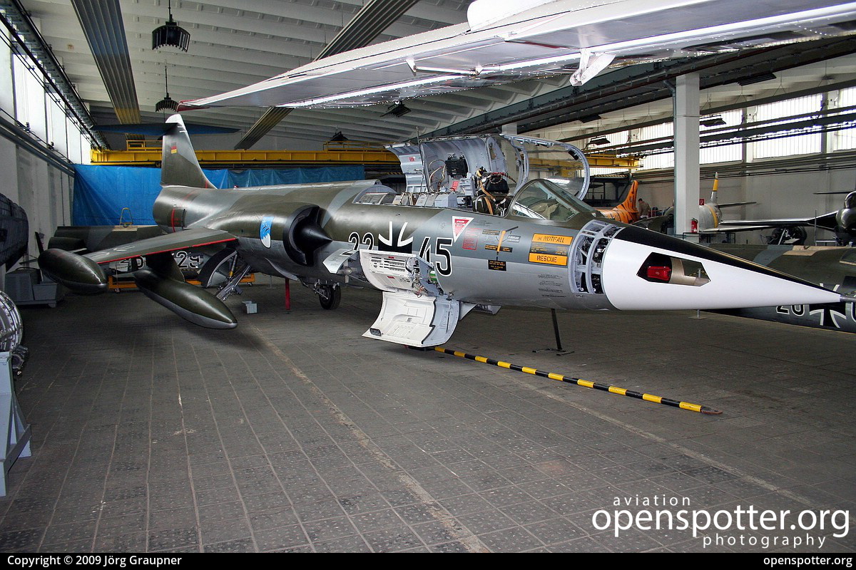 22+45 - Luftwaffe (German Air Force) Lockheed F-104G Starfighter at off airport (Germany) (YYY/YYYY) taken by Jörg Graupner | openspotter.org | ID: 43927