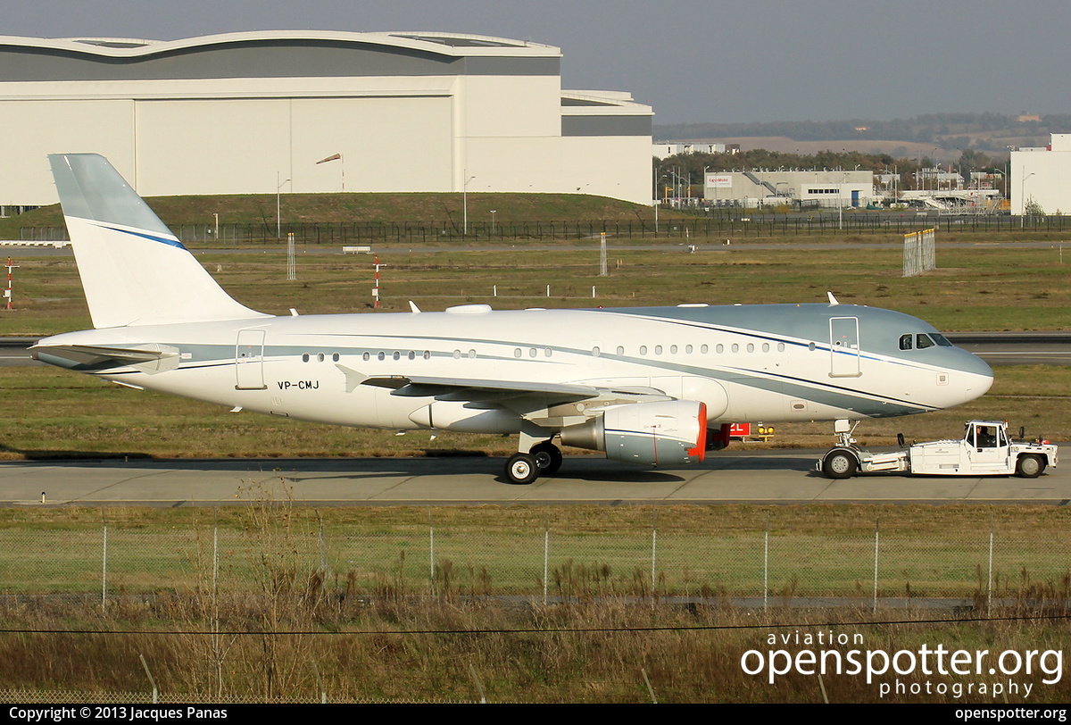 VP-CMJ - Aviation Link Company Airbus A319-111 at Toulouse Blagnac International Airport (TLS/LFBO) taken by Jacques Panas | openspotter.org | ID: 18827
