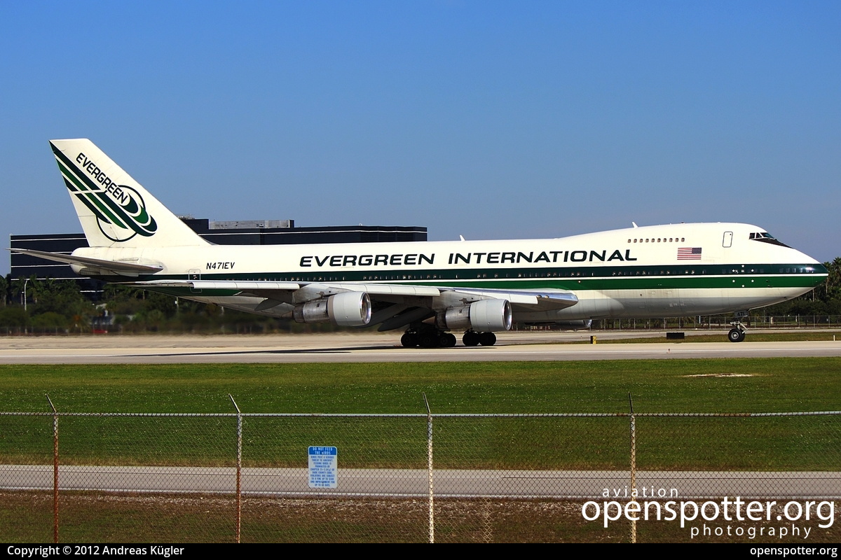 N471EV - Evergreen International Airlines Boeing 747-273C at Miami International Airport (MIA/KMIA) taken by Andreas Kügler | openspotter.org | ID: 4941