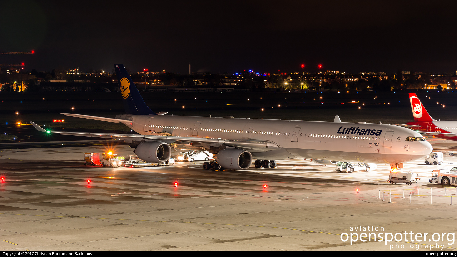 D-AIHK - Lufthansa Airbus A340-642 at Berlin-Tegel Airport (TXL/EDDT) taken by Christian Borchmann-Backhaus | openspotter.org | ID: 48176